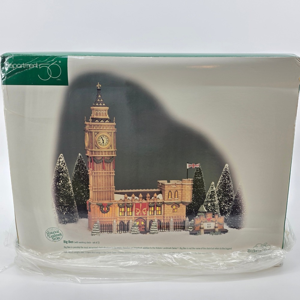 Department 56 Dickens Village Big Ben Historical Landmark Series 58341 New